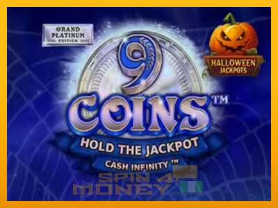 Cihazda oyna 9 Coins Grand Platinum Edition Halloween Jackpot ve para kazan